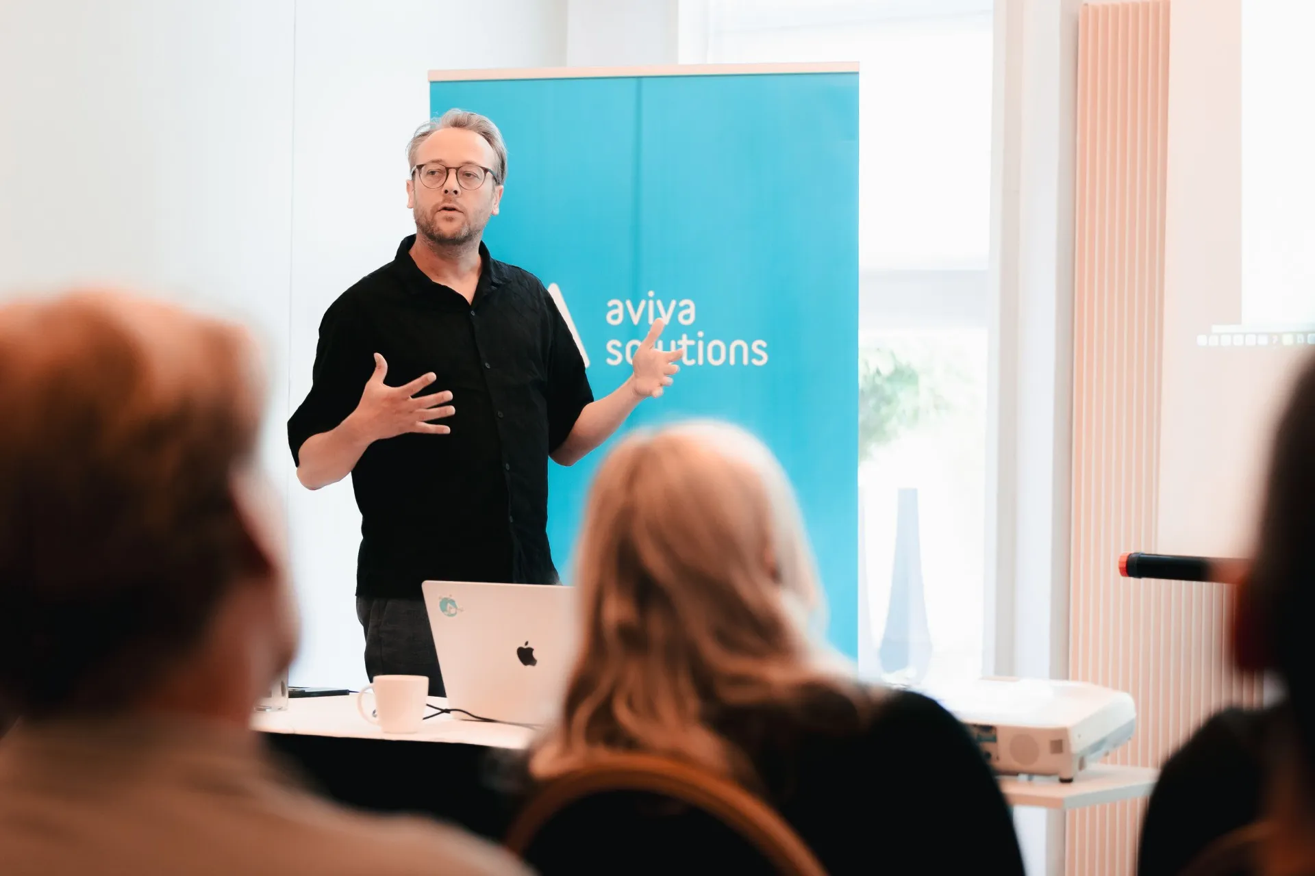 Teun presenting